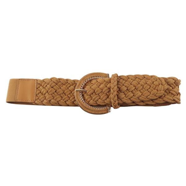 WOVEN U BUCKLE ELASTIC BELT