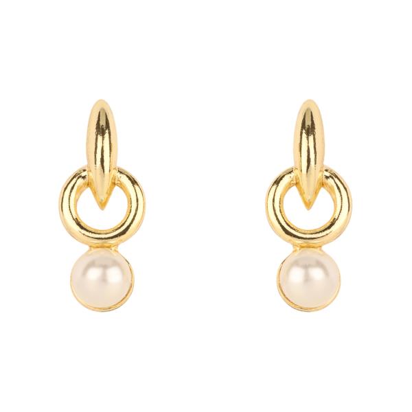 ETAL PEARL POST EARRING