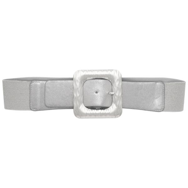 METAL SQUARE ELASTIC BUCKLE BELT