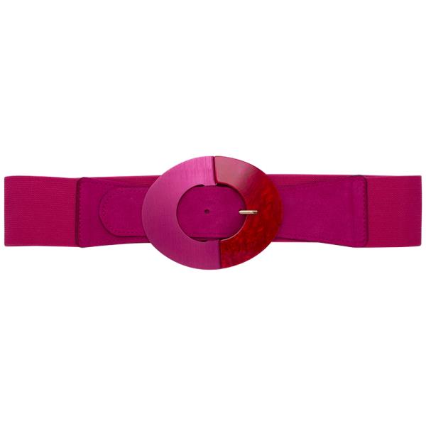 OVAL ELASTIC BUCKLE BELT