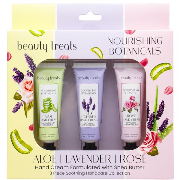 BEAUTY TREATS NOURISHING BOTANICALS 3PC HAND CREAM SET