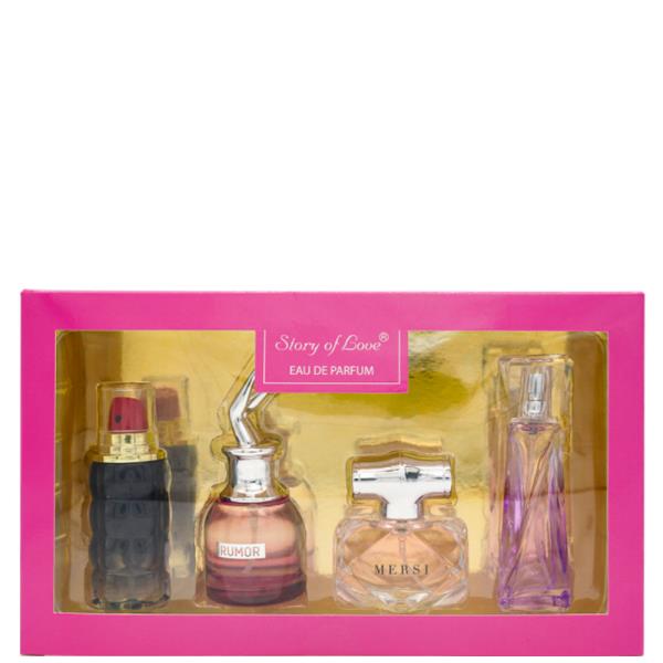 STORY OF LOVE FRANGRACE PERFUME 4 PC GIFT SET