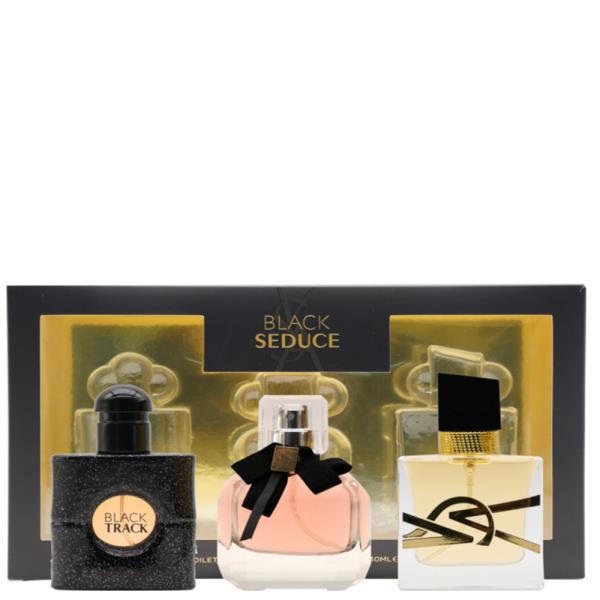 BLACK SEDUCE FRAGRANCE PERFUME 3 PC GIFT SET