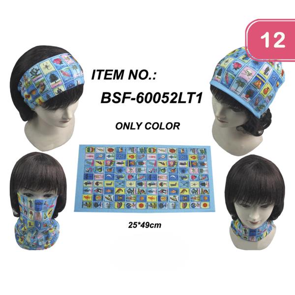 LOTERIA MASK SCARF HEADBAND (12 UNITS)