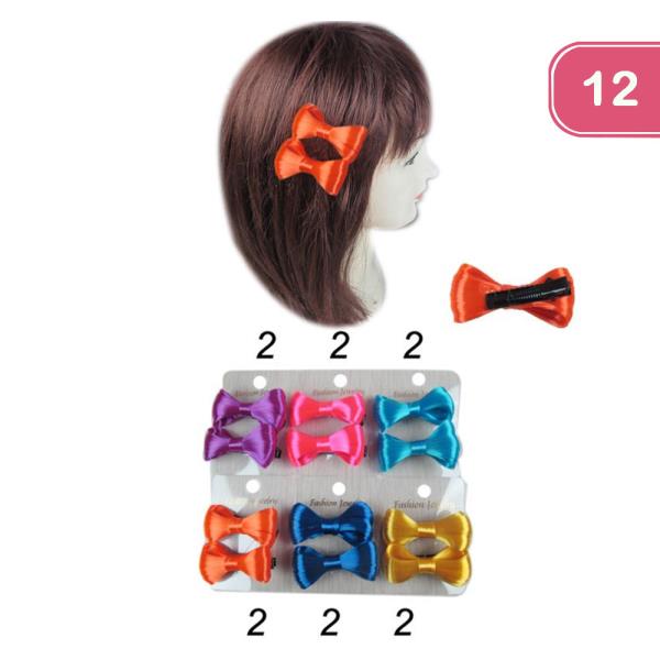 HAIR BOW PINS (12 UNITS)