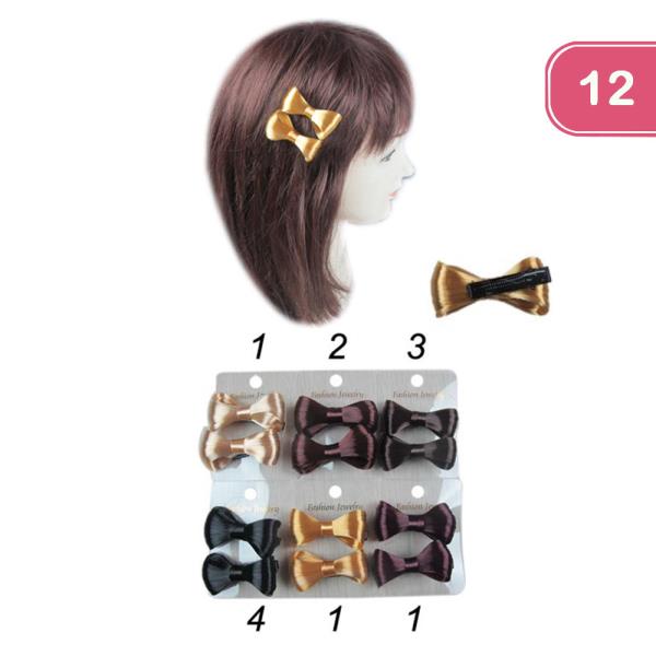 HAIR BOW PINS (12 UNITS)