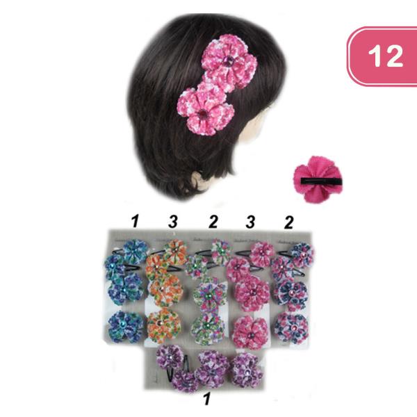 FLOWER HAIR PIN (12 UNITS)