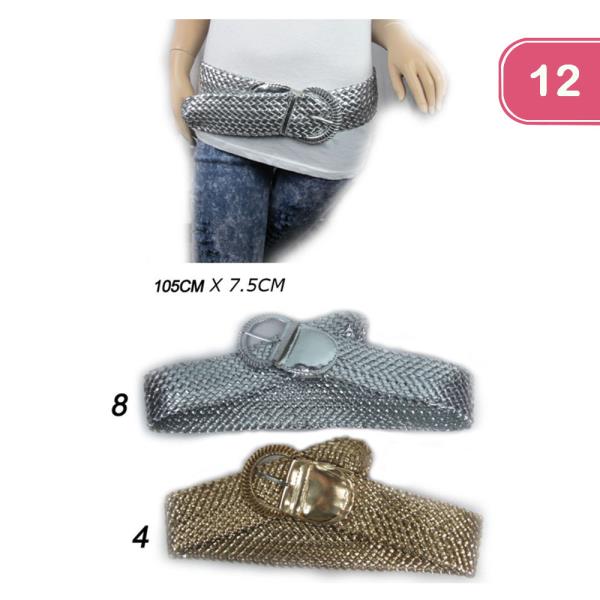 THICK BRAIDED BELT (12 UNITS)