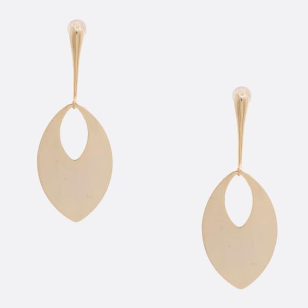 SODAJO METAL GOLD DIPPED DANGLE EARRING