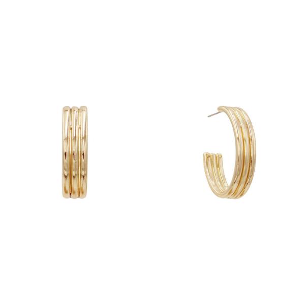 OPEN C HOOP EARRING