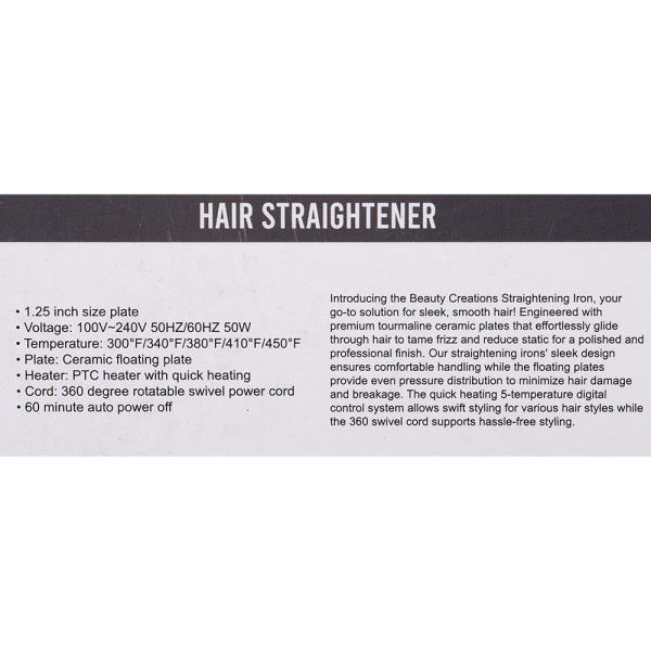 BEAUTY CREATIONS HAIR STRAIGHTENER