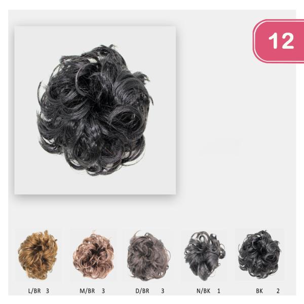 HAIR BUN HAIR TIE (12 UNITS)