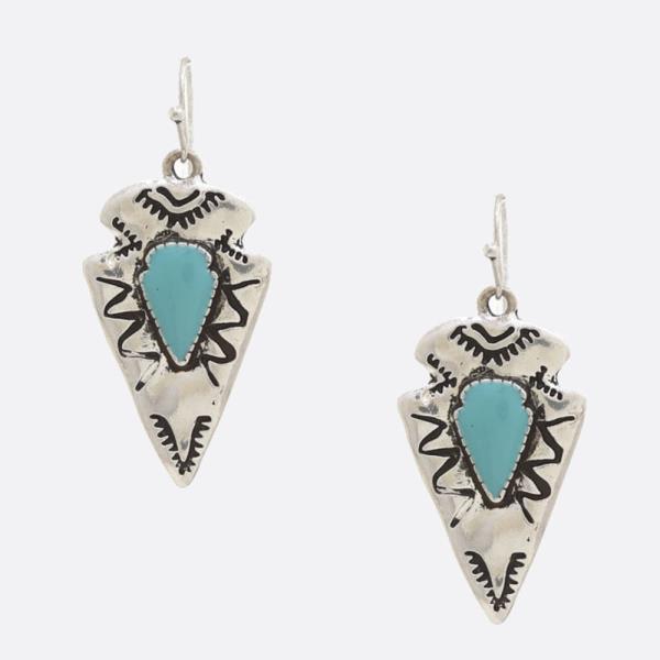 WESTERN STYLE ARROW SHAPE DANGLE EARRING