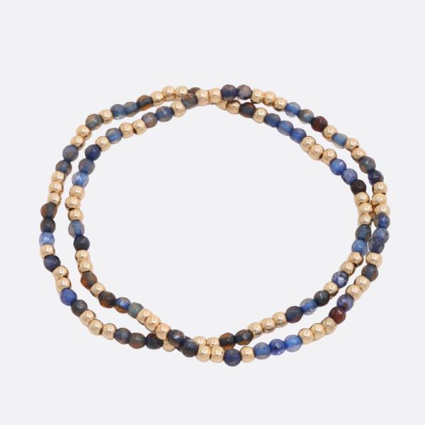 SEMI PRECIOUS BEADED BRACELET SET