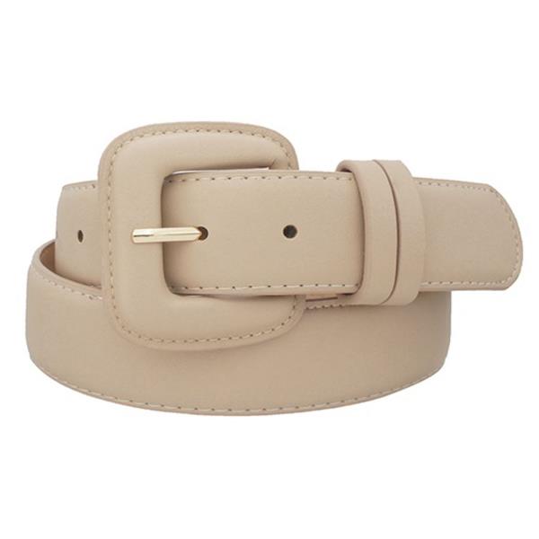 MODERN D BUCKLE PUFF PU BELT