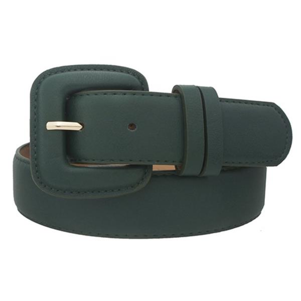 MODERN D BUCKLE PUFF PU BELT