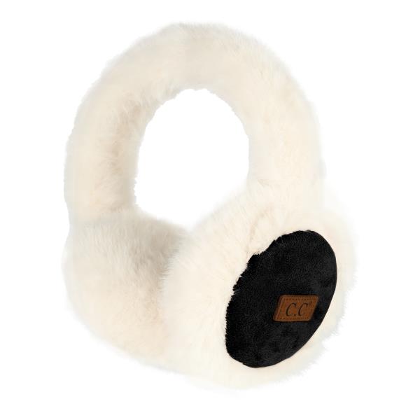 CC SUEDE & FAUX FUR EARMUFF