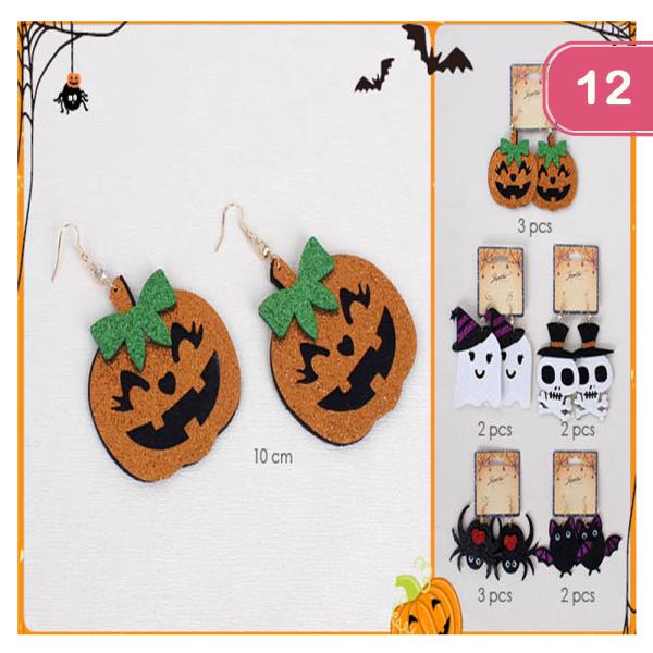 HALLOWEEN EARRINGS (12 UNITS)