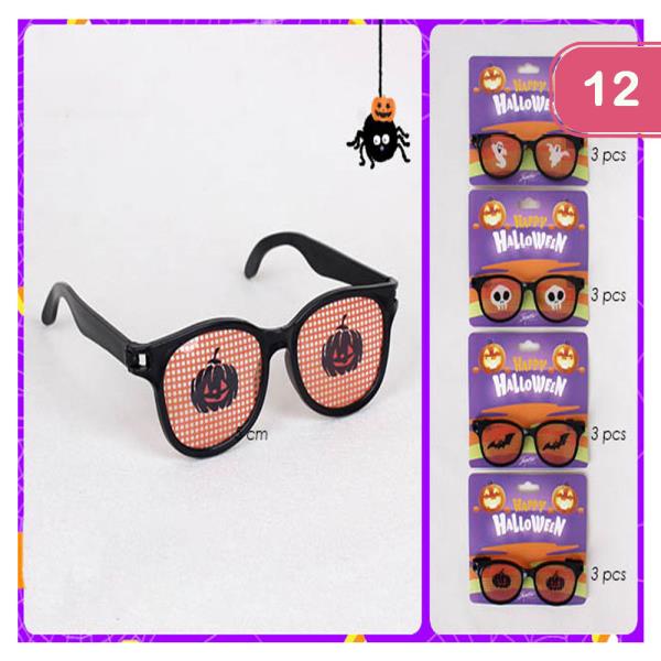 HALLOWEEN PRINTED GLASSES (12 UNITS)