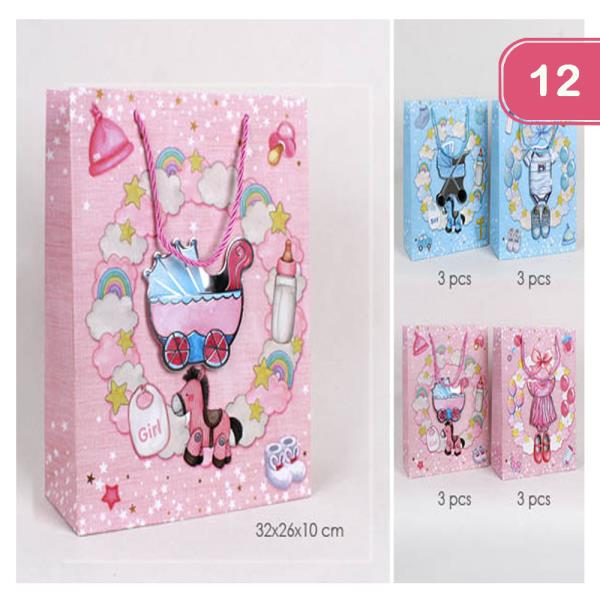 BABY SHOWER GIFT BAG (12 UNTIS)