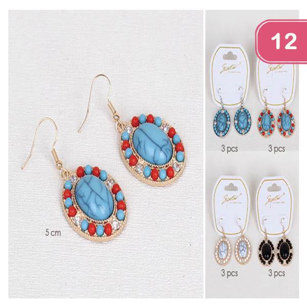 WESTERN DANGLE EARRINGS (12 UNITS)