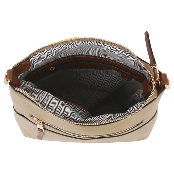 (ONLINE ONLY) SMOOTH ZIPPER CROSSBODY BAG