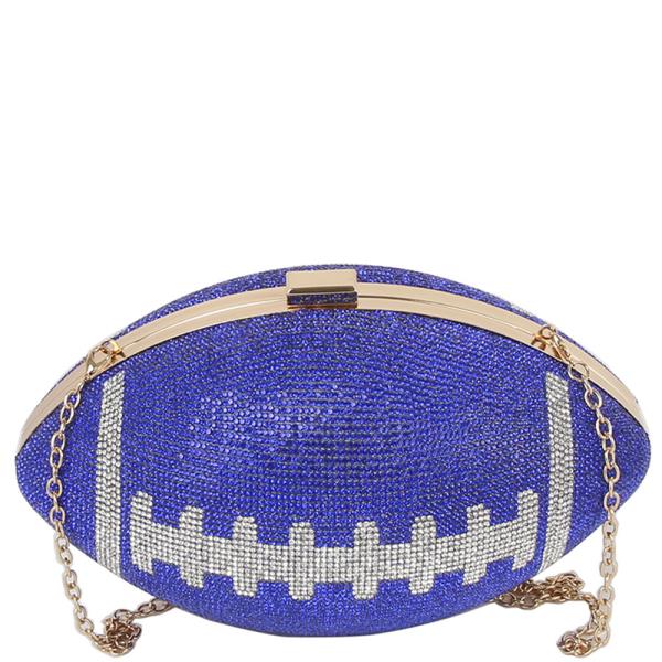 RHINESTONE FOOTBALL CROSSBODY BAG