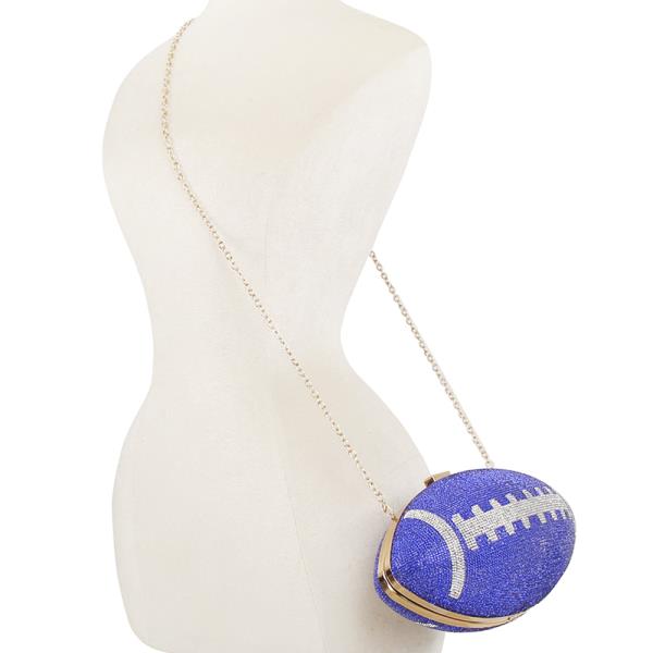 RHINESTONE FOOTBALL CROSSBODY BAG