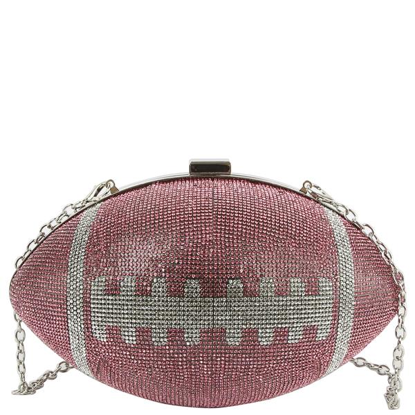 RHINESTONE FOOTBALL CROSSBODY BAG