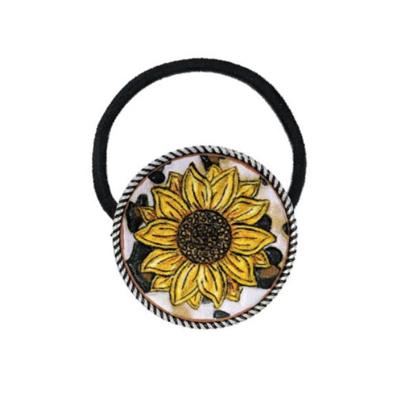 WESTERN STYLE SUNFLOWER HAIR TIE