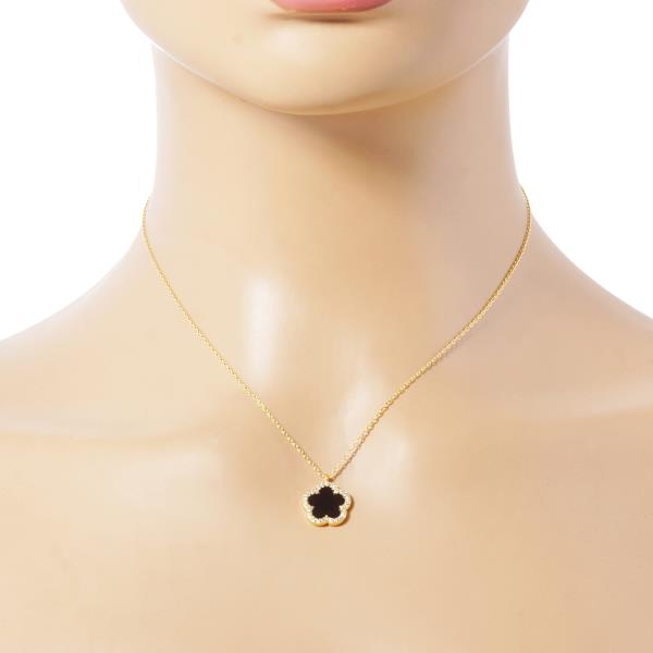 GOLD DIPPED CLOVER PENDANT NECKLACE