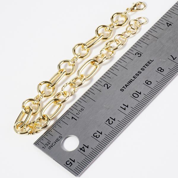 GOLD DIPPED METAL CHAIN BRACELET