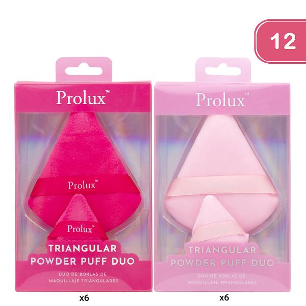 PROLUX TRIANGULAR POWDER PUFF DUO (12 UNITS)