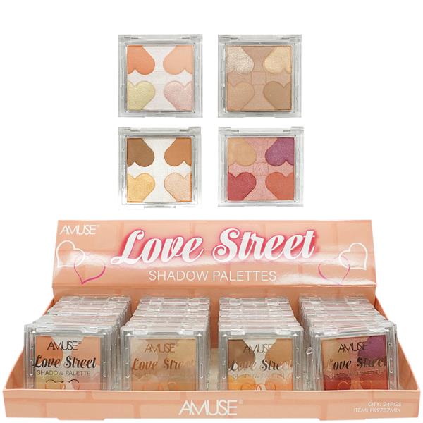 AMUSE LOVE STREET SHADOW PALETTES (24 UNITS)