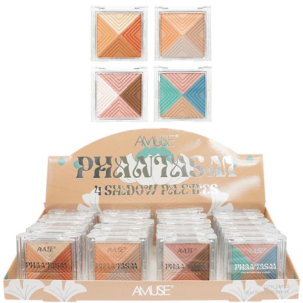 AMUSE PHANTASM 4 SHADOW PALETTES (24 UNITS)