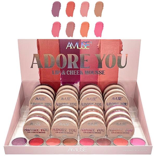 AMUSE ADORE YOU LIP AND CHEEK BLUSH (24 UNITS)