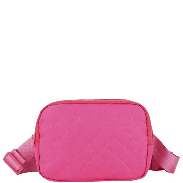 QUITED ADJUSTABLE STRAP BELT BAG FANNY PACK