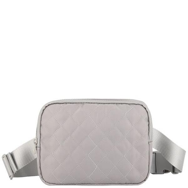 QUITED ADJUSTABLE STRAP BELT BAG FANNY PACK