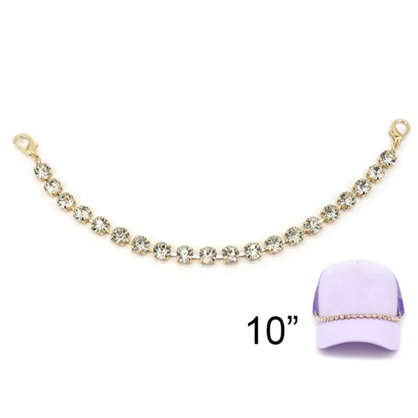 RHINESTONE HAT CHAIN