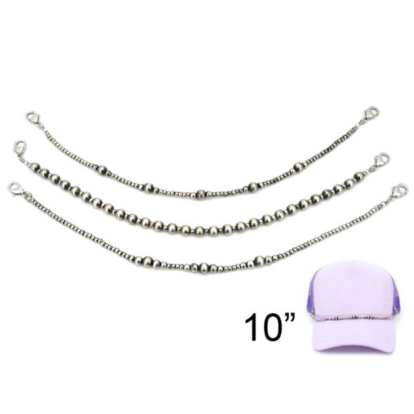 METAL BALL HAT CHAIN SET