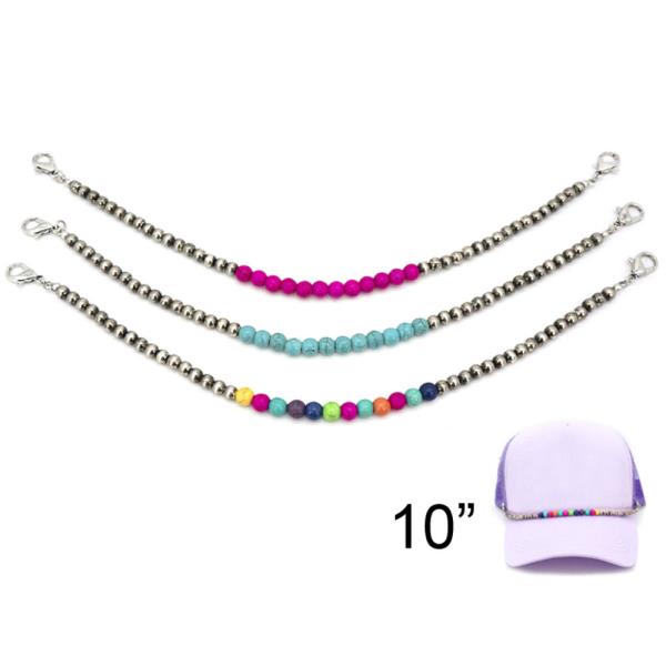 METAL BEAD HAT CHAIN SET