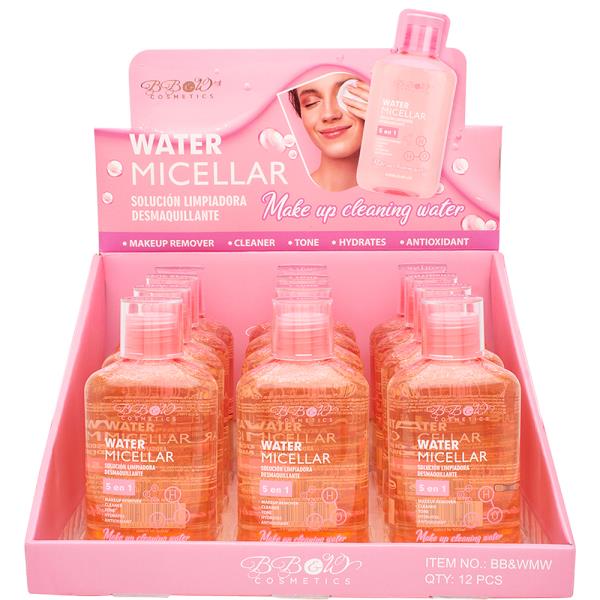 5IN1 WATER MICELLAR MAKE UP CLEANING WATER (12 UNITS)