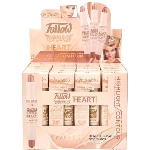 FOLLOW YOUR HEART DUO HIGHLIGHT AND CONTOUR (24 UNITS)