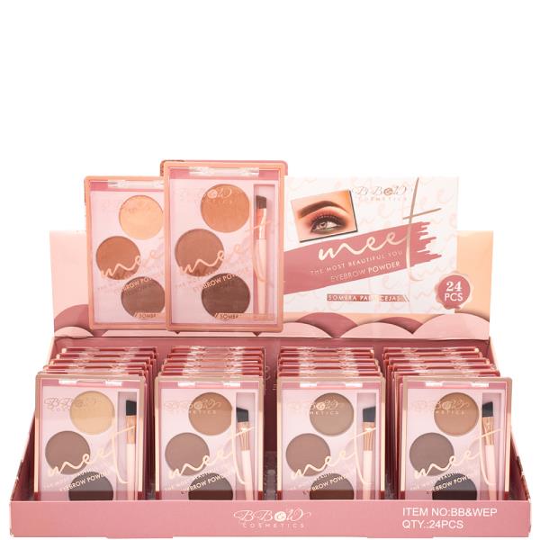 MEET THE MOST BEAUTIFUL YOU EYEBROW POWDER W BRUSH APPLICATOR (24 UNITS)