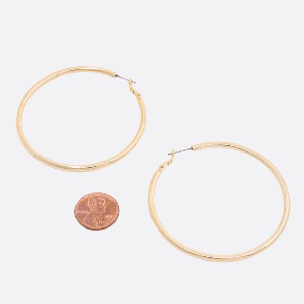 SODAJO HOOP GOLD DIPPED EARRING