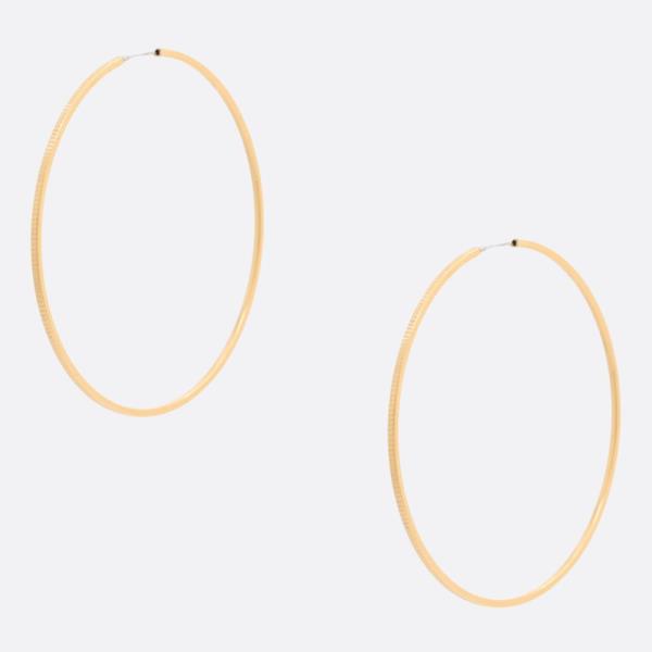 SODAJO GOLD DIPPED HOOP EARRING