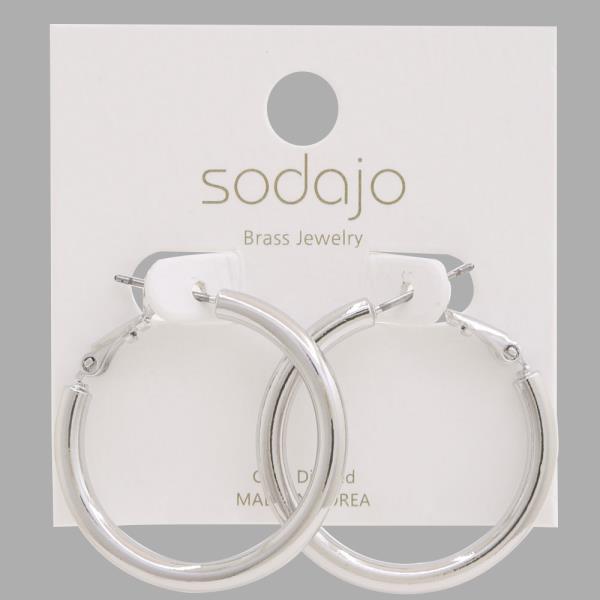 SODAJO HOOP GOLD DIPPED EARRING