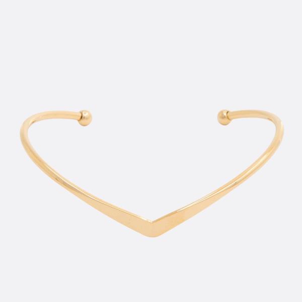 SODAJO V SHAPE GOLD DIPPED CUFF BRACELET