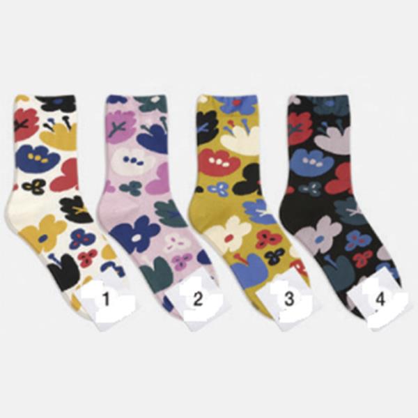 FLOWER ANKLE SOCKS