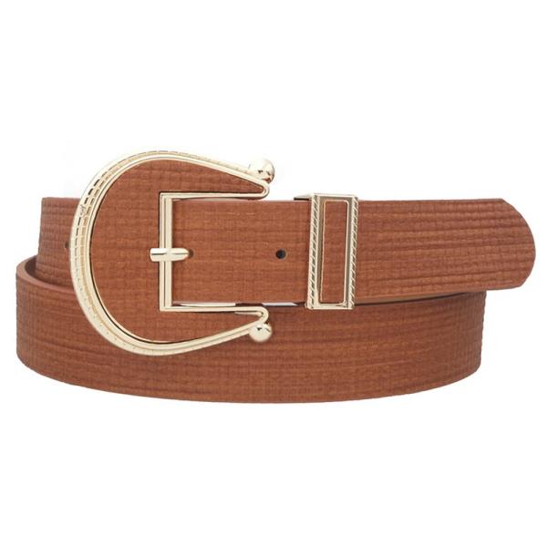 WEAVE INSET ROUNDED WESTERN BELT